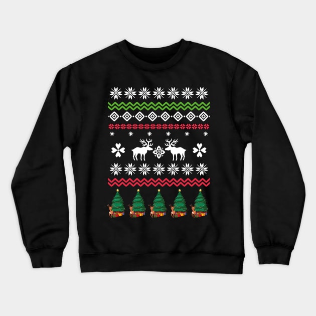 merry christmas ugly sweaters Crewneck Sweatshirt by Diannas